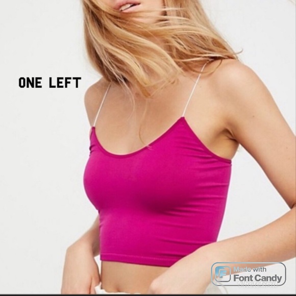 Free People Tops - NWOT Free People Pink Brami
